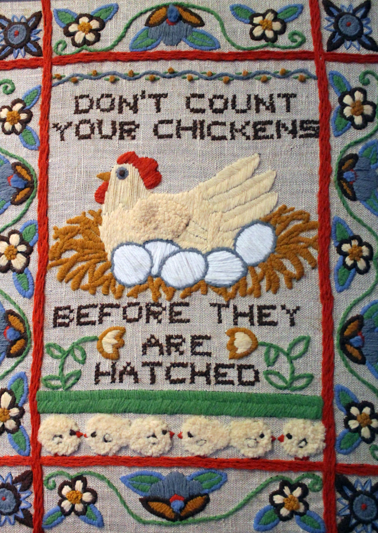 Needlepoint sampler